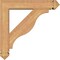 Ekena Millwork Funston Arts and Crafts Smooth Bracket w/ Offset Brace, Western Red Cedar, 5 1/2"W x 24"D x 24"H BKT0604X24X24FST03SWR - alternate 3